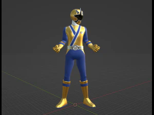 Gold Samurai Ranger - Power Rangers Samurai 3D Model