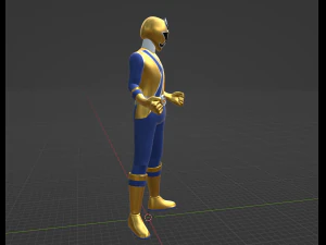 Gold Samurai Ranger - Power Rangers Samurai 3D Model