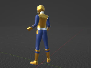 Gold Samurai Ranger - Power Rangers Samurai 3D Model