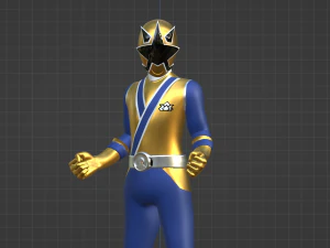 Gold Samurai Ranger - Power Rangers Samurai 3D Model