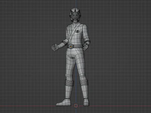 Gold Samurai Ranger - Power Rangers Samurai 3D Model