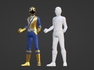 Gold Samurai Ranger - Power Rangers Samurai Modelo 3D
