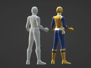 Gold Samurai Ranger - Power Rangers Samurai 3D Model