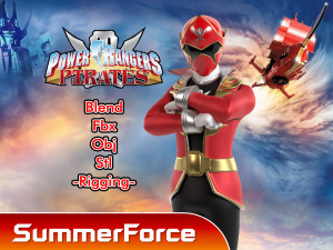Red Pirate Ranger - Power Rangers Pirates 3D Model