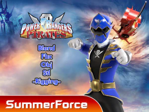 Penjaga Bajak Laut Biru - Bajak Laut Power Rangers Model 3D