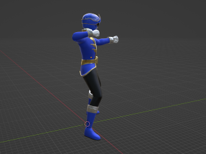 Blue Pirate Ranger - Power Rangers Pirates 3D 模型