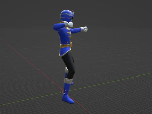 Blue Pirate Ranger - Power Rangers Pirates 3D Model