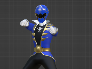 Blue Pirate Ranger - Power Rangers Pirates 3D 模型