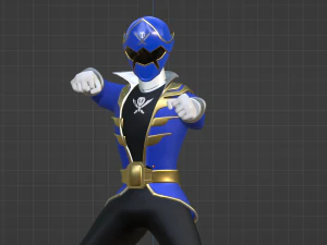 Blue Pirate Ranger - Power Rangers Pirates 3D Model