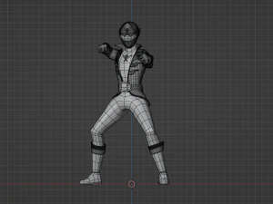 Blue Pirate Ranger - Power Rangers Pirates 3D Model