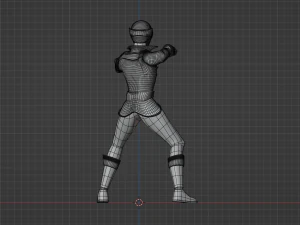 Blue Pirate Ranger - Power Rangers Pirates 3D Model