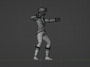 Blue Pirate Ranger - Power Rangers Pirates 3D Model