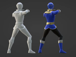 Blue Pirate Ranger - Power Rangers Pirates 3D Model