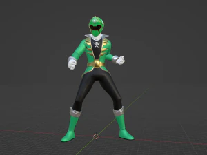 Green Pirate Ranger - Power Rangers Pirates 3D Model