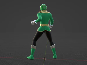 Green Pirate Ranger - Power Rangers Pirates 3D Model