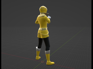 Yellow Pirate Ranger - Power Rangers Pirates 3D 모델