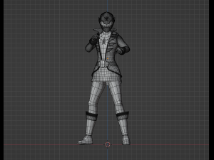 Yellow Pirate Ranger - Power Rangers Pirates 3D 모델