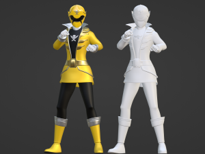 Yellow Pirate Ranger - Power Rangers Pirates 3D 모델