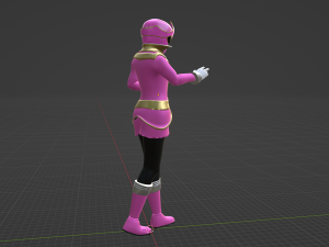 Pink Pirate Ranger - Power Rangers Pirates 3D Model