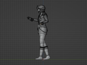 Pink Pirate Ranger - Power Rangers Pirates 3D Model