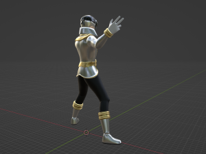 Silver Pirate Ranger - Power Rangers Pirates Model 3D