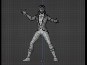 Silberner Piraten-Ranger &ndash; Power Rangers-Piraten 3D Modell