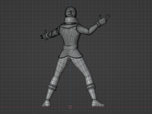 Silver Pirate Ranger - Power Rangers Pirates Model 3D