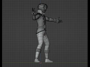 Silberner Piraten-Ranger &ndash; Power Rangers-Piraten 3D Modell