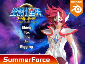 Pegaz Kouga &ndash; Święta Seiya Omega Model 3D