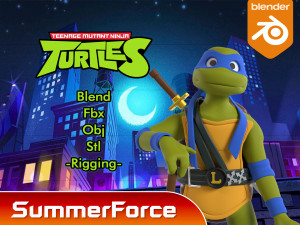 Leonardo - TMNT 3D Model