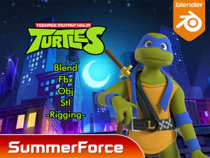 Leonardo-TMNT 3D Model