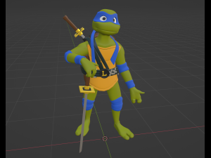 Leonardo - TMNT Modelo 3D
