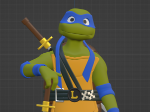 Leonardo - TMNT Modelo 3D