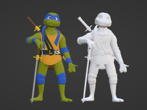 Leonardo - TMNT Modelo 3D