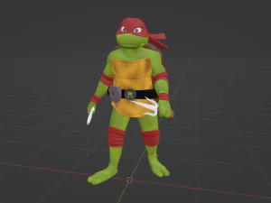 ラファエル - TMNT 3Dモデル