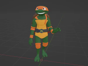 ミケランジェロ - TMNT 3Dモデル