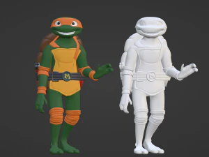 ミケランジェロ - TMNT 3Dモデル
