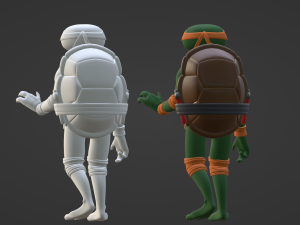 Michelangelo - TMNT Model 3D