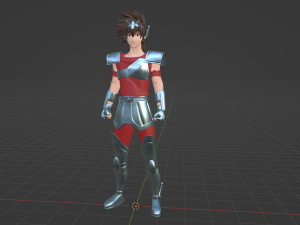 Pegasus Tenma - Saint Seiya 3D-Modell
