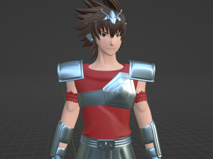 Pegasus Tenma - Saint Seiya 3D-Modell