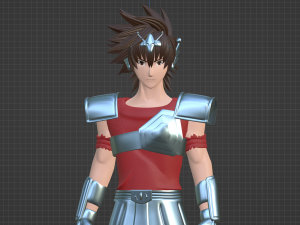 Pegasus Tenma - Saint Seiya 3D-Modell