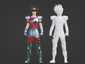 Pegasus Tenma - Saint Seiya 3D-Modell