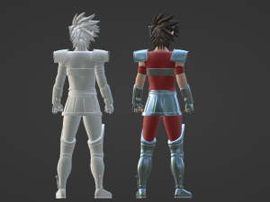 Pegasus Tenma - Saint Seiya 3D-Modell