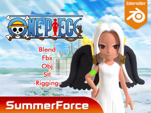 S-蛇六翼天使 - 海贼王 3D 模型