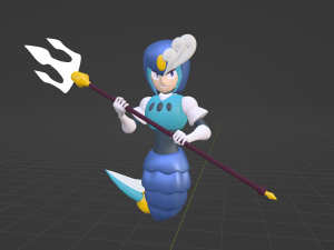 SplashWoman - Megaman 9 Modelo 3D