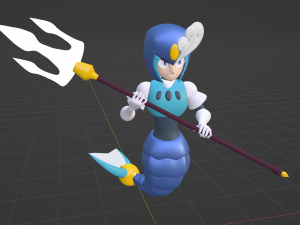 SplashWoman - Megaman 9 Modelo 3D