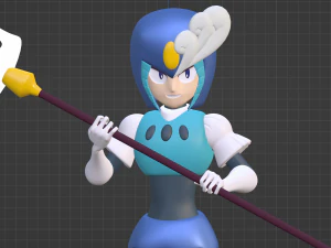 SplashWoman - Megaman 9 3D Model