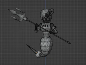 SplashWoman - Megaman 9 3D Model