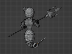 SplashWoman - Megaman 9 Modelo 3D