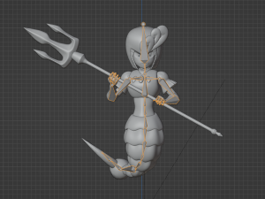 SplashWoman - Megaman 9 Modelo 3D